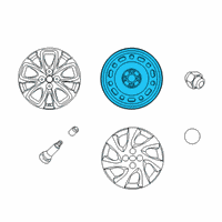 OEM Toyota Yaris Wheel, Steel Diagram - 42611-WB007