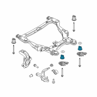 OEM Ford Flex Engine Cradle Front Bushing Diagram - 8A8Z-5400155-B