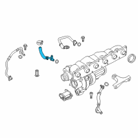 OEM BMW Coolant Pipe, Flow Diagram - 11-53-7-583-902