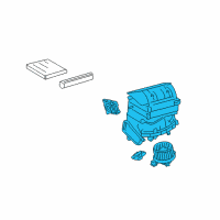 OEM 2009 Toyota Matrix Blower Assembly Diagram - 87130-02500