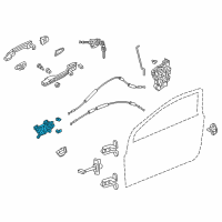 OEM 2012 Honda Civic Handle Assembly, Passenger Side Inside (Pale Moss Gray) Diagram - 72120-TR3-A01ZA