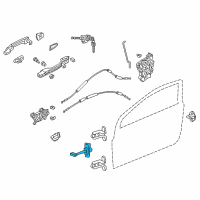 OEM 2012 Honda Civic Checker, Left Front Door Diagram - 72380-TS8-A01