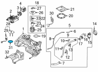 OEM 2022 Hyundai Tucson Packing-Fuel Pump Diagram - 31115-J5000