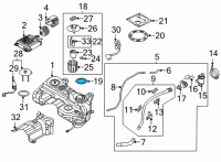 OEM 2022 Hyundai Tucson Packing-Fuel Pump Diagram - 31115-A9000