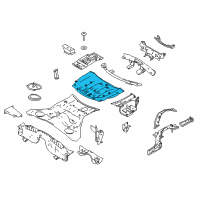 OEM 2018 Infiniti Q60 Floor-Rear, Rear Diagram - G4514-5CAMA