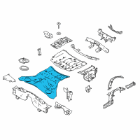 OEM 2017 Infiniti Q70 Floor Rear Front Diagram - G4512-1MAMA