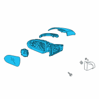 OEM 2018 Kia Rio Outside Mirror Assembly Diagram - 87610H9210