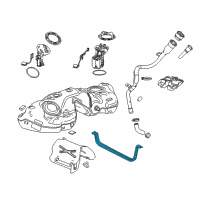 OEM 2018 Cadillac CTS Tank Strap Diagram - 23494365