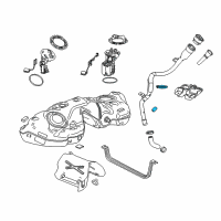 OEM Chevrolet Camaro Filler Pipe Strap Diagram - 23123448