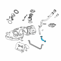 OEM 2016 Chevrolet Camaro Filler Hose Diagram - 23463336