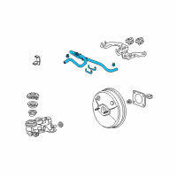OEM 2014 Honda Insight Tube Assy., Master Power Diagram - 46402-TM8-A01