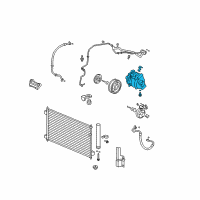 OEM Honda Compressor Diagram - 38810-R40-A01