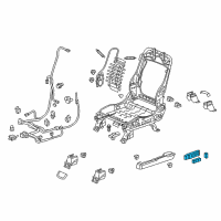 OEM 2021 Honda Passport Switch Assembly, Driver Side Power Seat (Deep Black) Diagram - 81650-TZ3-A12ZE