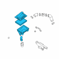 OEM Saturn Astra Air Cleaner Assembly Diagram - 13273413