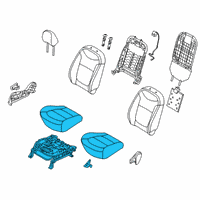 OEM 2015 Kia Soul EV Cushion Assembly-Front Seat Diagram - 88200E4010ASK