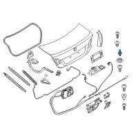 OEM 2020 BMW 840i Gran Coupe Ball Pin Diagram - 41-63-7-184-053