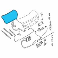 OEM 2013 BMW 535i Trunk Lid Sealing Diagram - 51-76-7-260-916