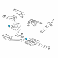 OEM 2015 Dodge Charger ISOLATOR-Exhaust Support Diagram - 4581790AB