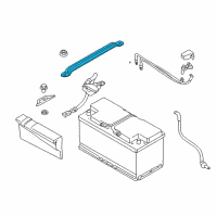 OEM BMW M235i xDrive Battery Roll Bar Diagram - 61-21-7-596-871