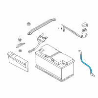 OEM 2014 BMW ActiveHybrid 3 Degassing Hose, Battery Diagram - 61-21-7-601-940