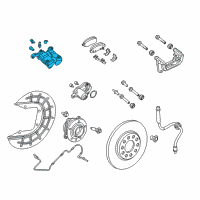 OEM 2019 Jeep Compass CALIPER-Disc Brake Diagram - 68338709AA