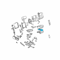 OEM Chevrolet Silverado 2500 HD Classic Seat Cushion Heater Diagram - 88940309