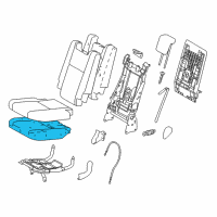 OEM 2019 Toyota Highlander Seat Cushion Pad Diagram - 79245-0E010