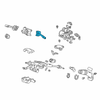 OEM 1993 Honda Civic Switch Assembly, Wiper (C) Diagram - 35256-SR3-A21