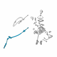 OEM 2014 Kia Rio Automatic Transmission Shift Control Cable Diagram - 467901W200