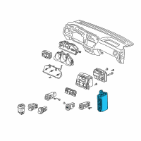 OEM Acura Computer Assembly, Automatic Air Conditioner Diagram - 79610-S3V-A32