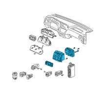 OEM Acura Control Assembly, Automatic Air Conditioner Diagram - 79650-S3V-A24