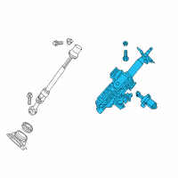 OEM 2017 Nissan Murano Column-Steering Tilt Diagram - 48810-3KA1B