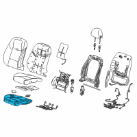 OEM Cadillac ATS Seat Cushion Pad Diagram - 22960975