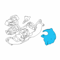 OEM Nissan Sentra Heat INSULATOR-Turbine Housing Diagram - 14450-BV80A