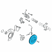 OEM 2018 Kia Forte Disc-Front Wheel Brake Diagram - 51712A7000