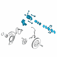 OEM Kia Forte5 Brake Assembly-Front , Lh Diagram - 58110A7010