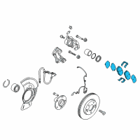 OEM Kia Forte Pad Kit-Front Disc Brake Diagram - 58101A7A21