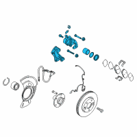 OEM 2017 Kia Forte Caliper Kit-Front Brake Diagram - 58190A7A21