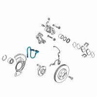 OEM 2017 Kia Forte5 Brake Front Hose, Left Diagram - 58731A7000