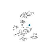 OEM Mercury Lumbar Adjuster Diagram - 7W1Z-15B679-A