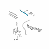 OEM 2008 Toyota Solara Wiper Arm Diagram - 85221-AA060