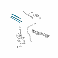 OEM 2000 Toyota Camry Front Blade Diagram - 85212-0C012