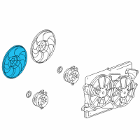 OEM GMC Terrain Fan Blade Diagram - 25952780