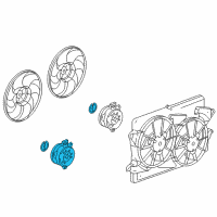 OEM GMC Terrain Fan Motor Diagram - 22780241