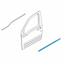 OEM 2011 Ford Transit Connect Body Side Molding Diagram - 3T1Z-6120878-AA