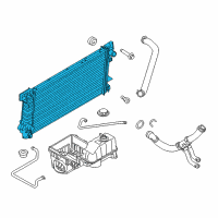 OEM 2016 Lincoln Navigator Radiator Diagram - CL3Z-8005-A