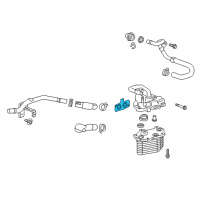 OEM 2020 Cadillac CT6 Oil Cooler Assembly Gasket Diagram - 12652729
