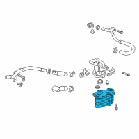 OEM 2017 Cadillac CT6 Cooler Core Diagram - 12652732