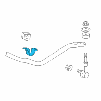 OEM 2005 Lexus GS300 Bracket, STABILIZER Diagram - 48824-04030