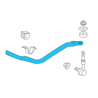 OEM 2014 Toyota Tacoma Stabilizer Bar Diagram - 48811-04100